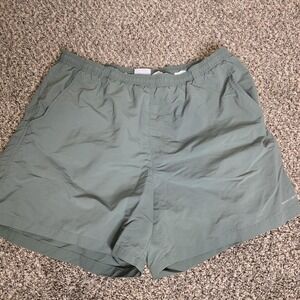 Columbia Swim Trunks Mens XL Green Omni-Dry Quick Dry Lined Pockets Shorts